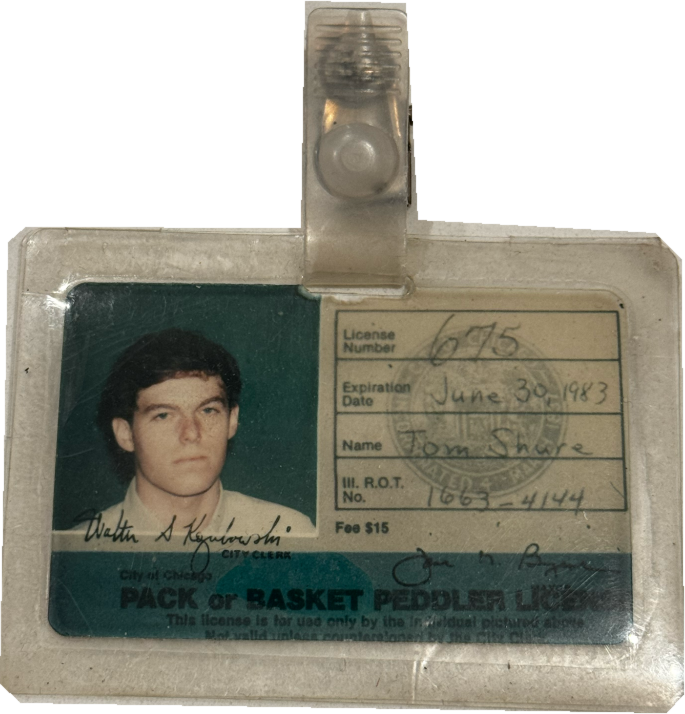 Thomas S. Shure City of Chicago peddler’s license